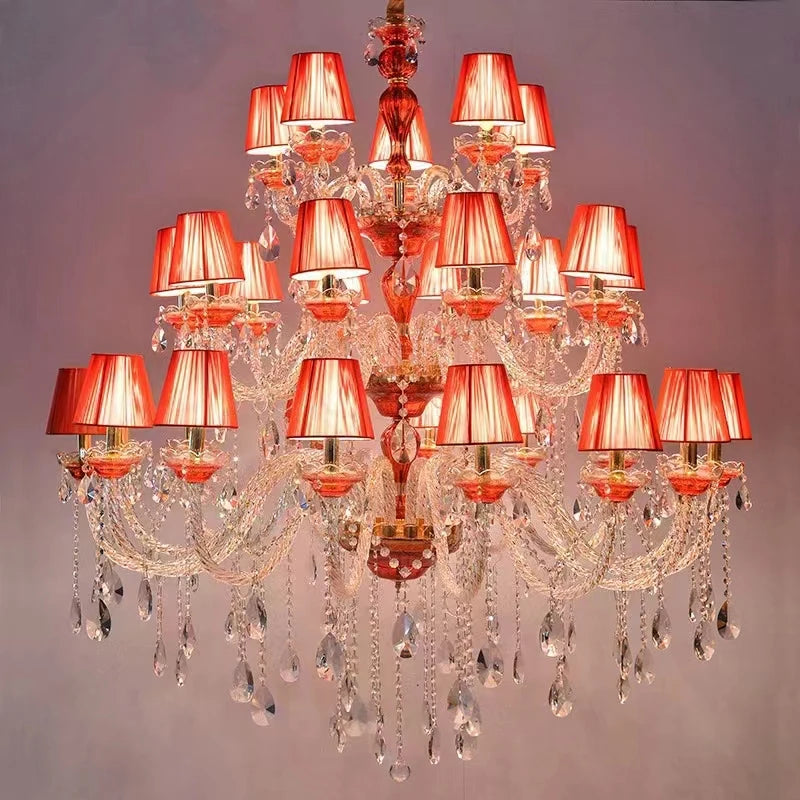Annie Red Crystal Grand Luxury Chandelier