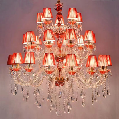 Annie Red Crystal Grand Luxury Chandelier