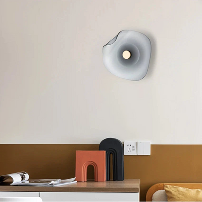 Élise Halo LED-Wandleuchte mit Glasschirm