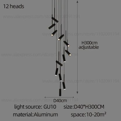 Noémie Moderne Zylindrische LED Pendelleuchte