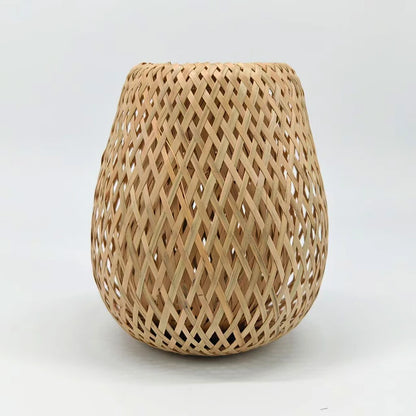 Élise Rural Bamboo Lantern Pendant Light E27 Ceiling Wicker Lamp