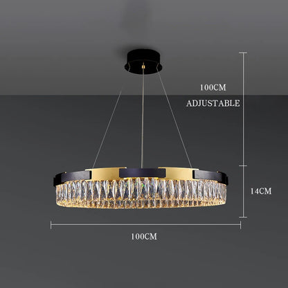Camille Moderne Kristall-LED-Kronleuchter Luxus Wohn- Esszimmer Schlafzimmer Pendelleuchte