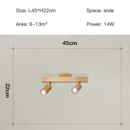 Élise Japanische Moderne Holz LED Deckenstrahler Kronleuchter