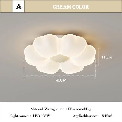 Élodie Rosa Blumen LED Deckenleuchte Prinzessinnenzimmer Dimmbar