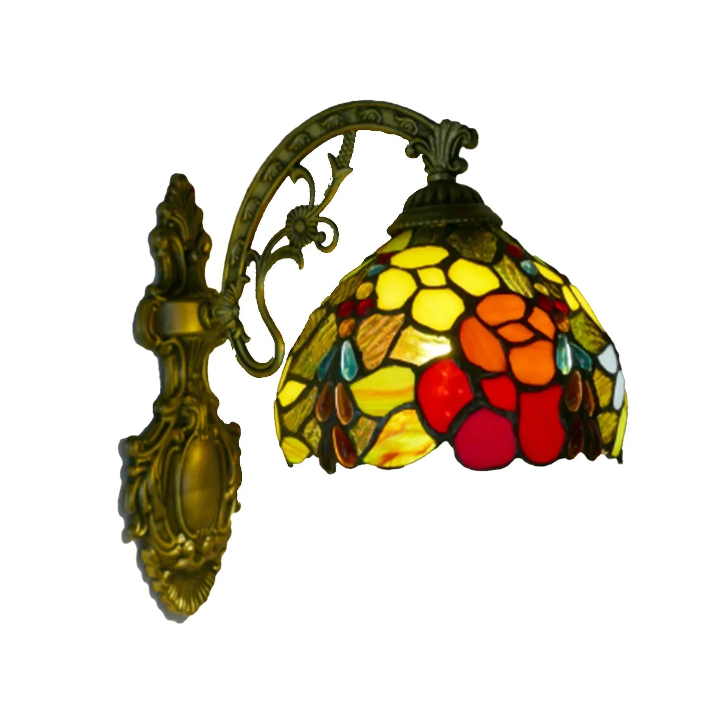 Margaux European Retro Stained Glass Wall Lamp