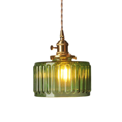 Camille Luxus Glas Pendelleuchte Schwarz & Gold