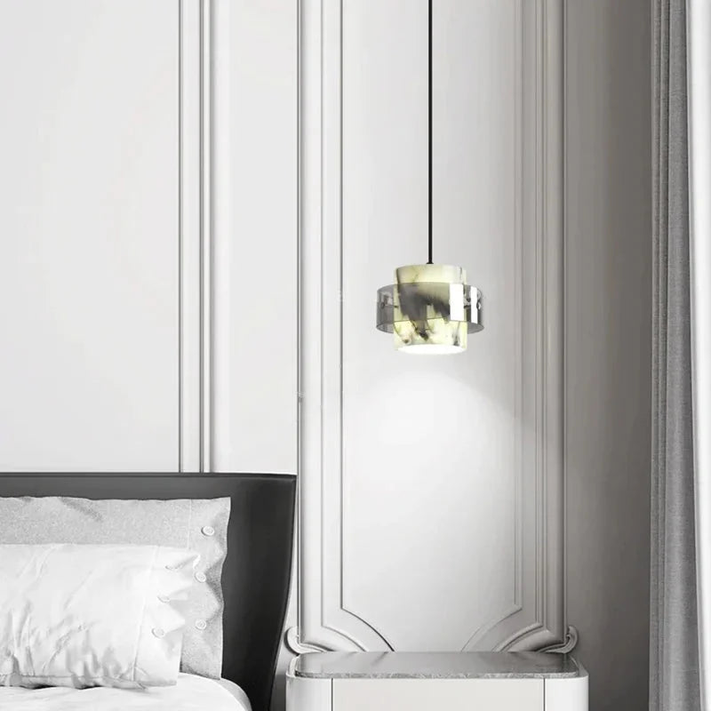 Selene Marmor Halo Pendelleuchte