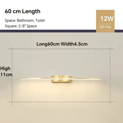 Élise Moderne LED Badezimmer-Wandleuchte 3-Farben-Licht