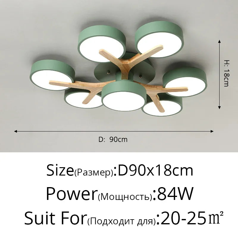 Chloé Nordic Macaron LED Ceiling Chandelier Light