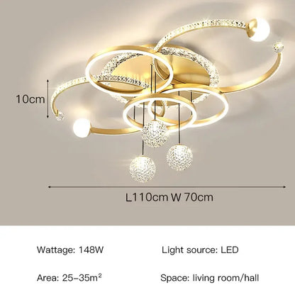 Océane moderne luxuriöse LED-Deckenhängeleuchte