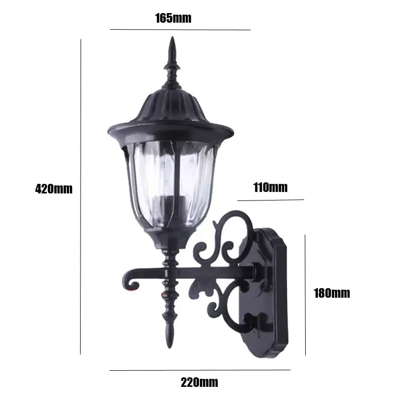 Madeleine Retro Outdoor Wandleuchte Wasserdichte Gartenlampe