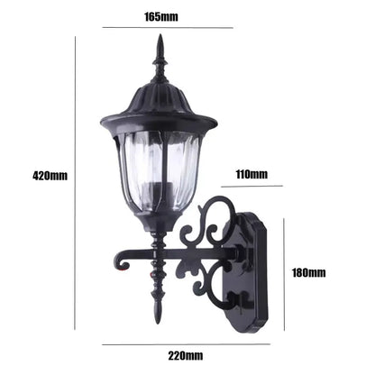 Madeleine Retro Outdoor Wandleuchte Wasserdichte Gartenlampe