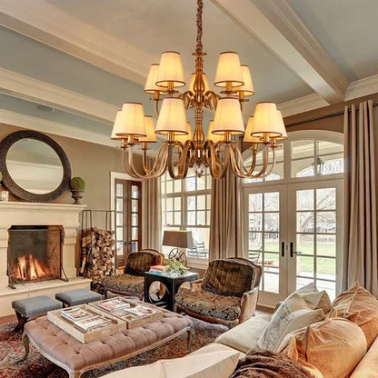 Luxury Classic LED Chandelier Light for Living and Dining Room