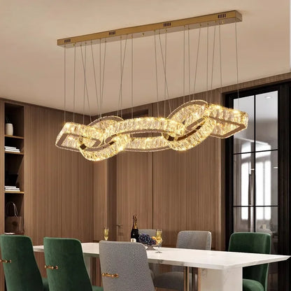 Luxuriöse Pendelleuchte für Wohnzimmer und Essbereich