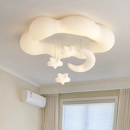Amélie Cloud LED-Deckenleuchte Kinderzimmer Cremefarben Dimmbar