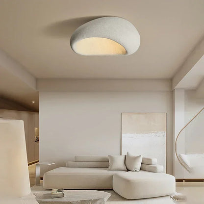 Camille Wabi Sabi Resin Ceiling LED Flush Mount Lamp