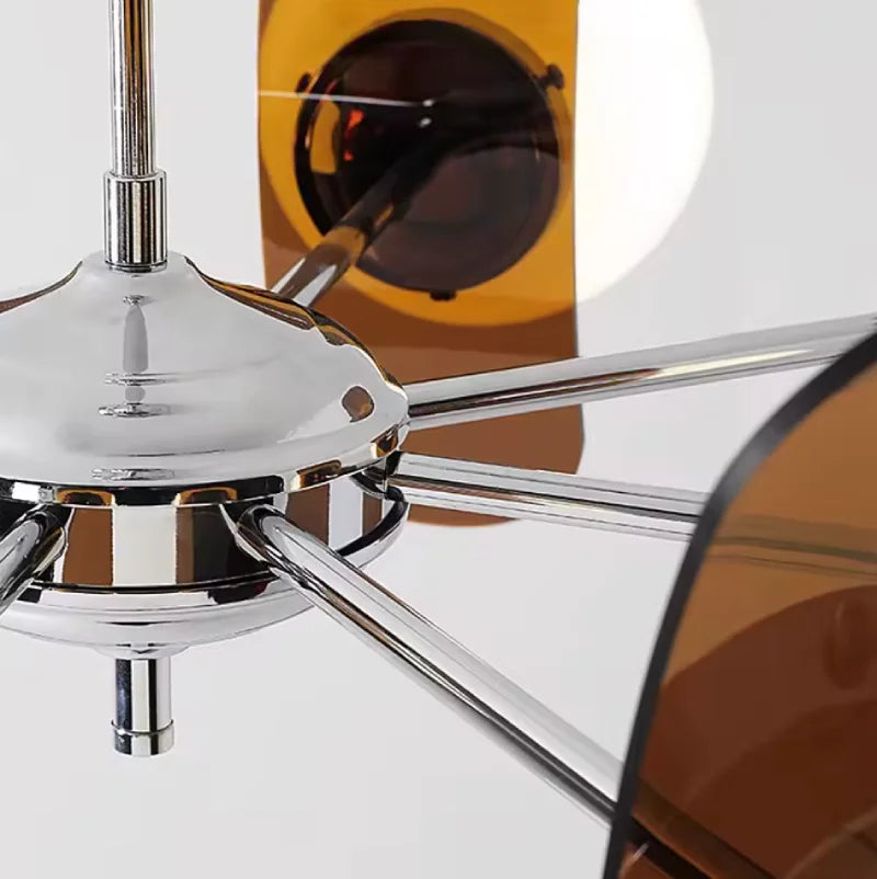 Élise Cosmo Bloom Mid-Century Glass Chandelier