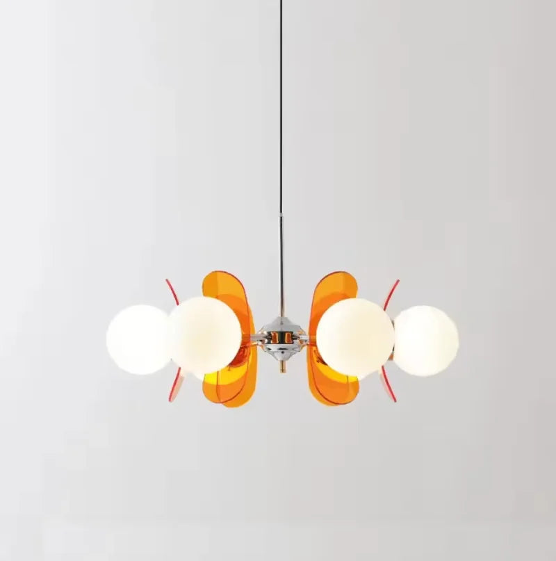 Élise Cosmo Bloom Mid-Century Glass Chandelier