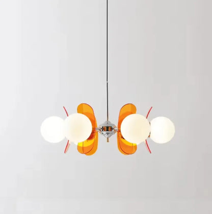 Élise Cosmo Bloom Mid-Century Glass Chandelier