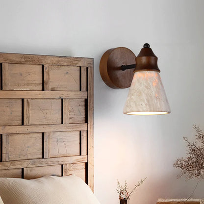 Élodie Travertin-Wandleuchte Nordische Schlafzimmer-Wandlampe