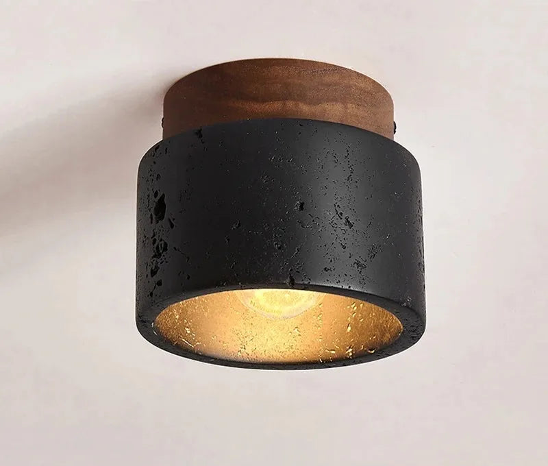 Sophie Nordische Wabi Sabi Stein Deckenleuchte Flur Schlafzimmer Licht