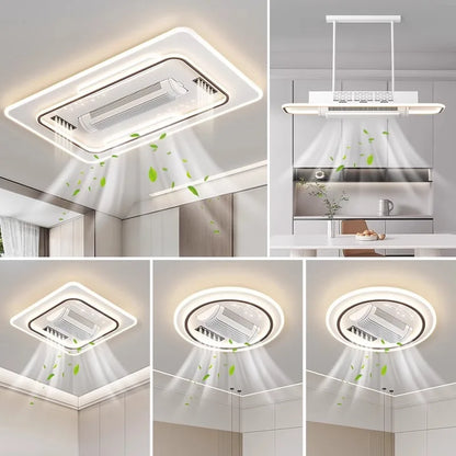 Aurevo Moderner LED-Deckenventilator ohne Flügel