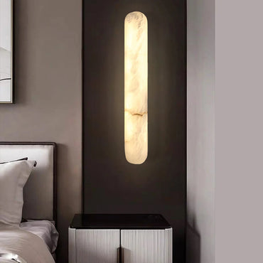 Camille Ovale Marmor-Wandleuchte Luxuriöse LED-Wandlampe