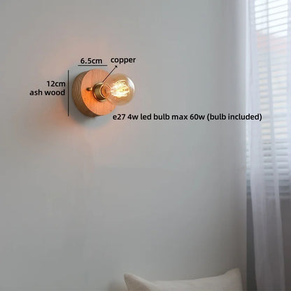 Noémie Wabi Sabi Wood Ceramic Wall Light