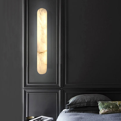 Camille Oval Marble Wall Lamp Luxury LED Sconce Light
