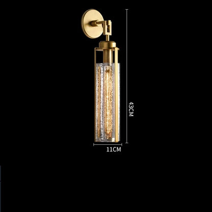 Elise Crystal Square Wall Lamp Nordic Modern