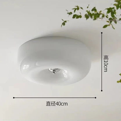 Deckenlampe Camille Französisch Beige Glas Downlight Flur Schlafzimmer