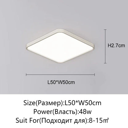 Juliette Ultradünne LED-Deckenleuchte mit Fernbedienung Modern