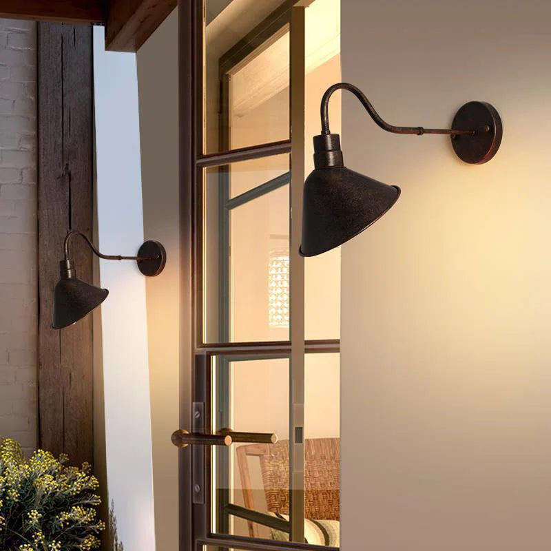 Sophie Industrielle verstellbare Außenwandleuchte E27 Vintage Wandlampe