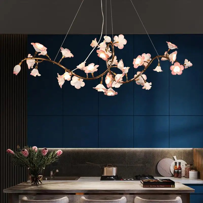 Florencia Keramikblumen-Kronleuchter – Postmoderne Luxusbeleuchtung