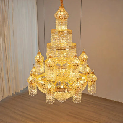 Isabelle Palace Kristallleuchter Luxus Duplex Treppenlicht