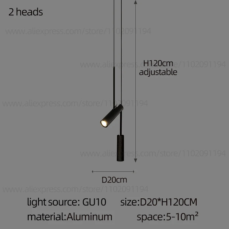 Noémie Moderne Zylindrische LED Pendelleuchte