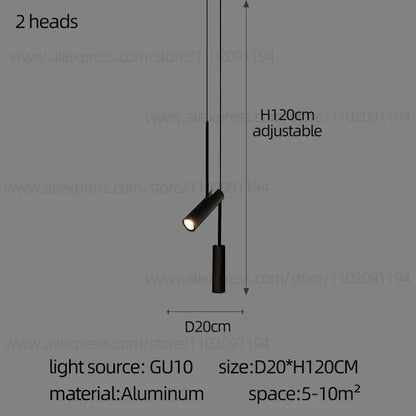 Noémie Moderne Zylindrische LED Pendelleuchte