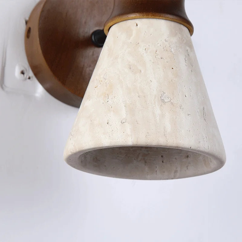 Élodie Travertin-Wandleuchte Nordische Schlafzimmer-Wandlampe