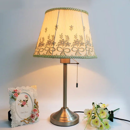 Sophie American Metal Fabric Bedside Table Lamp E27 Reading Light