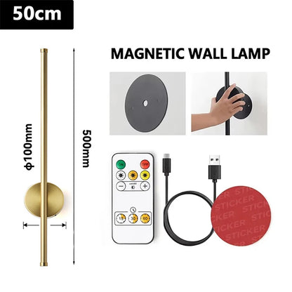 Élise Moderne Gold & Schwarz Wiederaufladbare LED Wandlampe