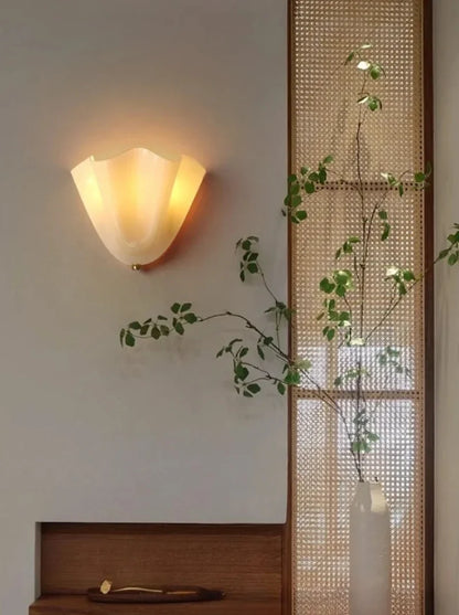 Élodie Petaline Glas-LED-Wandleuchte