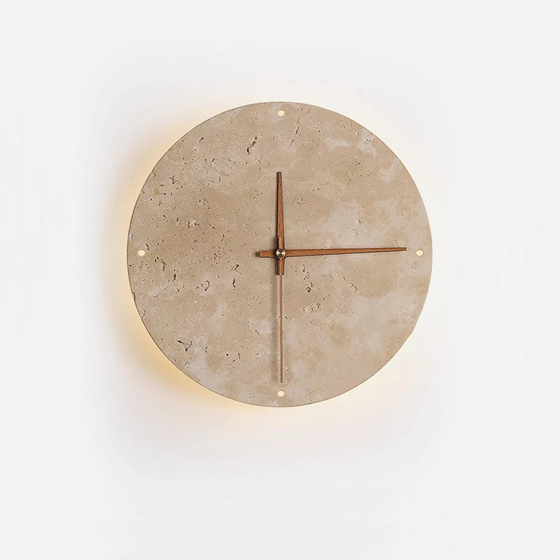 Chloé Travertin Kreisförmige Wandleuchte Wabi Sabi Wandlampe