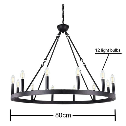 Anouk Wrought Iron Circular Pendant Light for Dining and Living Room