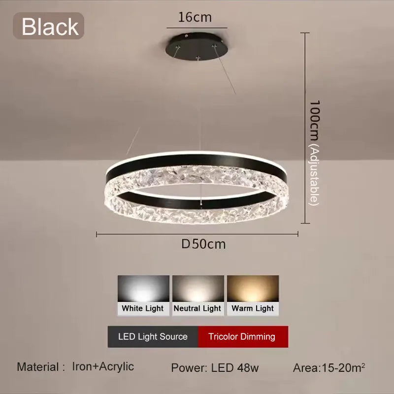 Sophie Minimalistischer Ring LED Deckenleuchter