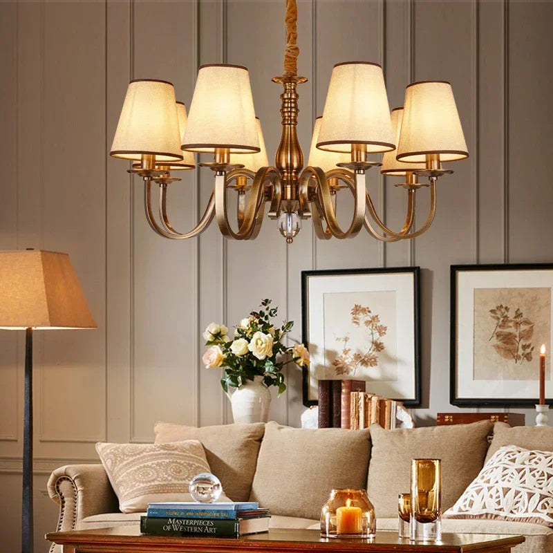 Luxury Classic LED Chandelier Light for Living and Dining Room