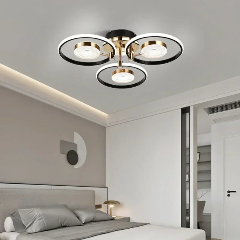 Moderne geschichtete LED-Deckenleuchte – Minimalistische Deckenleuchte für Wohn- und Esszimmer