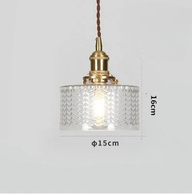 Camille Luxus Glas Pendelleuchte Schwarz & Gold