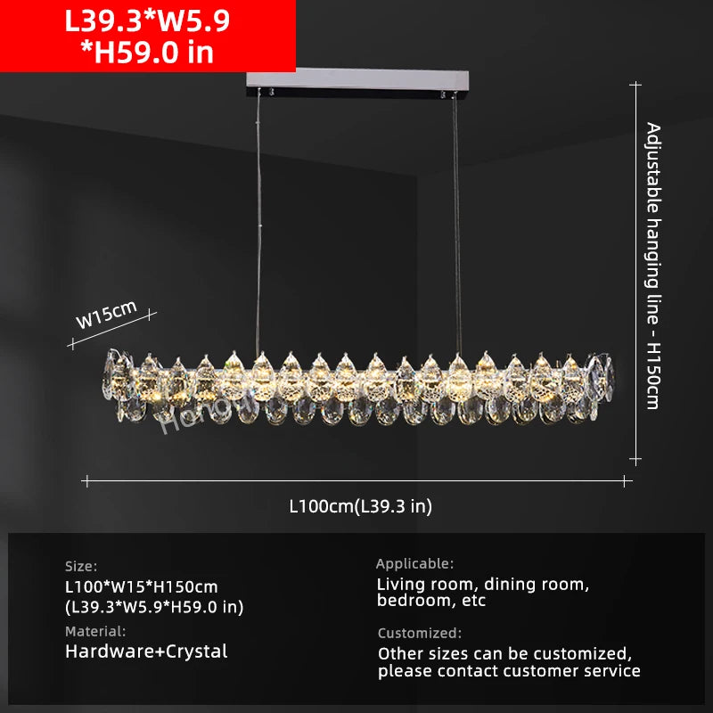 Geneviève Crystal Halo LED Pendelleuchte