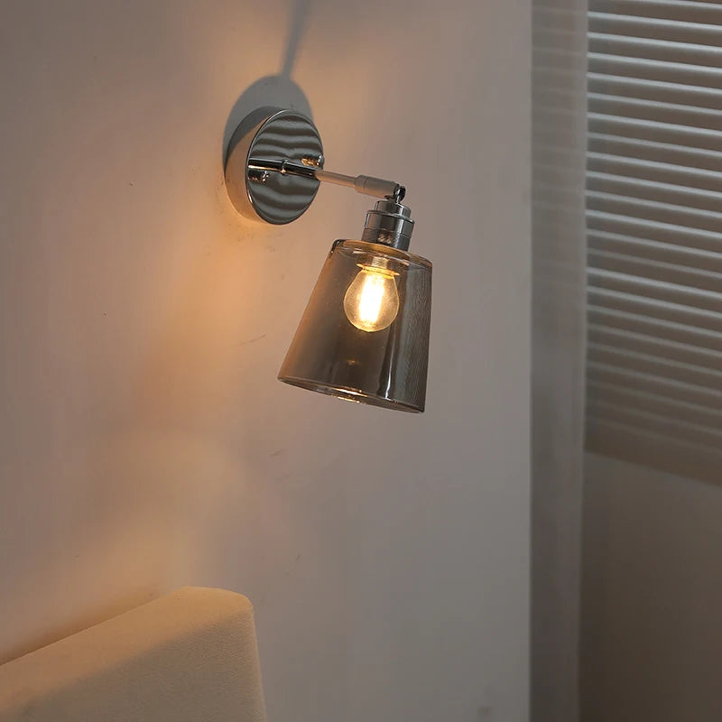 Camille Moderne Glas Eisen LED Wandleuchte Drehbares Design