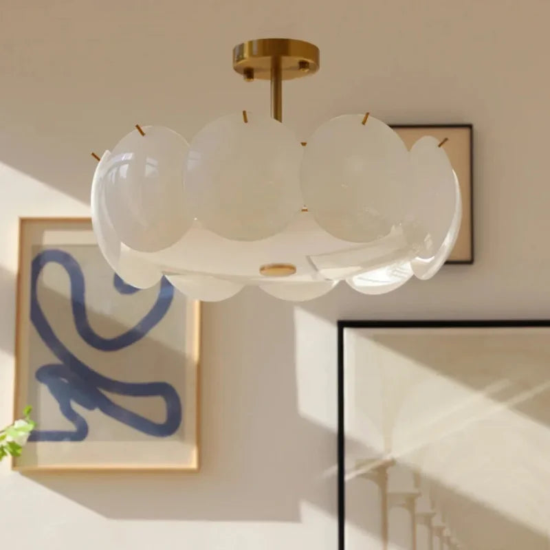 Amélie Aurora Muschelglas-Pendelleuchte